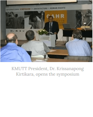KMUTT President, Dr. Krissanapong Kirtikara, opens the symposium